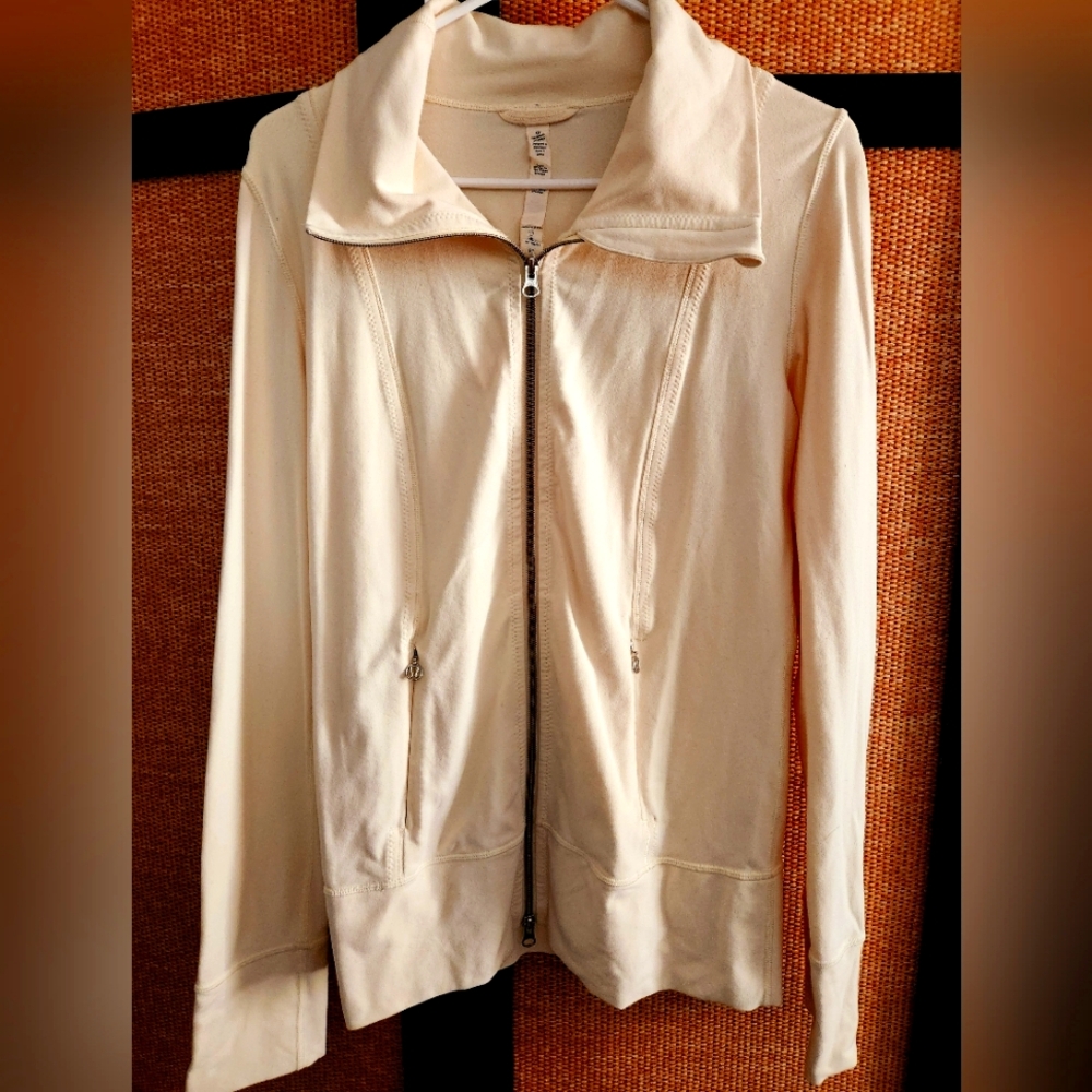 Lululemon Ivory Yoga Jacket Size 8